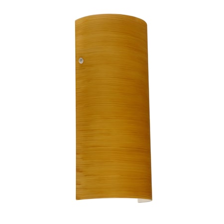 Besa Lighting Torre 14 Wall Sconce, Oak, Polished Nickel Cap Finish, 1x8W LED 8192OK-LED-PN